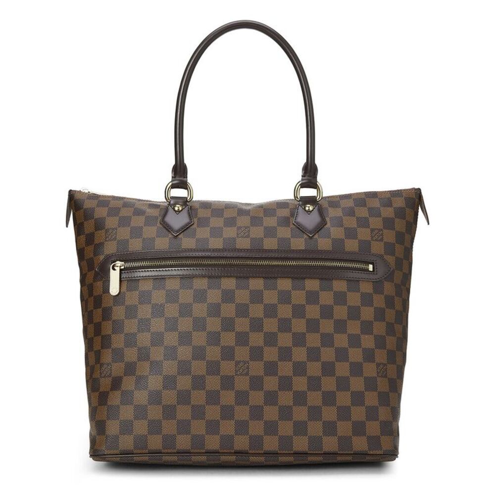 Louis Vuitton Brown Damier Ebene Coated Canvas Saleya Gm (Authentic Pre-Loved)